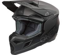 ONeal 3SRS Solid S26, casque de motocross XXL Mat Noir/Gris Foncé Mat Noir/Gris Foncé