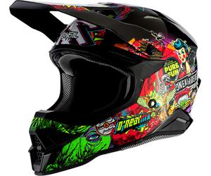 ONeal 3SRS Crank 2.0, casque à croix XL Noir/Vert/Rouge Noir/Vert/Rouge