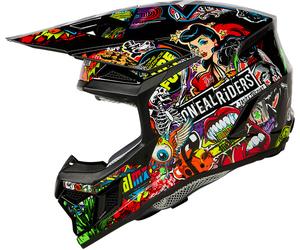 ONeal 3SRS Crank, casque cross kids M Mat Noir/Rouge/Vert/Jaune Mat Noir/Rouge/Vert/Jaune