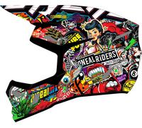 O'Neal Casque de motocross 3SRS Crank XXL Mat Noir/Rouge/Vert/Jaune