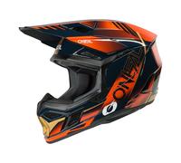 ONeal 3SRS Haze S26, casque de motocross L Bleu/Orange/Or Bleu/Orange/Or