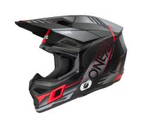 ONeal 3SRS Haze S26, casque de motocross XL Mat Noir/Gris/Rouge Mat Noir/Gris/Rouge