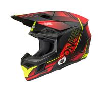 ONeal 3SRS Haze S26, casque de motocross XS Mat Noir/Rouge/Jaune Néon Mat Noir/Rouge/Jaune Néon