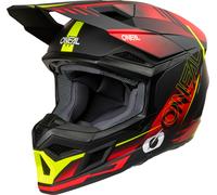 ONeal 3SRS Haze S26, casque de motocross M Mat Noir/Rouge/Jaune Néon Mat Noir/Rouge/Jaune Néon