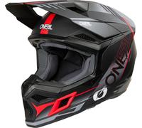 ONeal 3SRS Haze S26, casque de motocross S Mat Noir/Gris/Rouge Mat Noir/Gris/Rouge