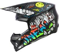 ONeal 3SRS Rancid, casque cross kids L Mat Noir/Blanc/Rouge/Bleu Mat Noir/Blanc/Rouge/Bleu