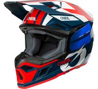 ONeal 3SRS Ride S26, casque de motocross XS Bleu/Blanc/Rouge Bleu/Blanc/Rouge
