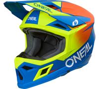 ONeal 3SRS Solid S26, casque de motocross XL Mat Bleu/Jaune Néon/Orange Mat Bleu/Jaune Néon/Orange