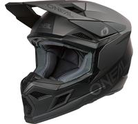 ONeal 3SRS Solid S26, casque de motocross XS Mat Noir/Gris Foncé Mat Noir/Gris Foncé