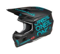Oneal 3SRS STATIC MX-Helm matt schwarz-teal XL