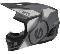 Oneal 3SRS Vision Casque de motocross, noir-gris, taille M pour homme