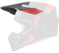 Oneal 3SRS Vision Casque Peak, noir-gris-rouge pour homme