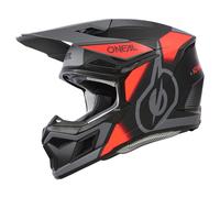 Oneal 3SRS VISION MX-Helm matt schwarz-rot-grau M
