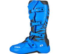 Oneal 3SRS Zebra Bottes de motocross, bleu, Taille 47