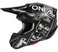 Oneal 5Series Polyacrylite Attack Casque de motocross, Noir mat/blanc, Taille XXL (63/64)