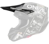 Oneal 5Series Polyacrylite Attack Casque Peak, Noir/Blanc, Taille unique
