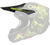 Oneal 5Series Polyacrylite Attack Casque Peak, noir/jaune, Taille unique