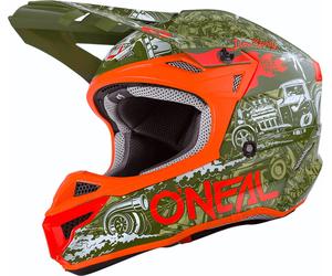 Oneal 5Series Polyacrylite HR Casque de motocross, vert, taille S pour homme