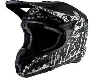 Oneal 5Series Polyacrylite Rider Casque de motocross, noir-blanc, taille 2XL pour homme