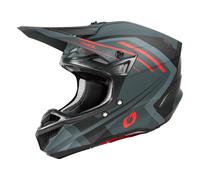 Oneal 5SRS POLYACRYLITE SPIKE MX-Helm matt grau-rot S