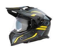 Oneal A-SRS SPIKE MX-Helm matt schwarz-grau-gelb L