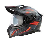 Oneal A-SRS SPIKE MX-Helm matt schwarz-grau-rot XS
