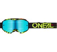 ONeal B-10 Attack, lunettes miroirs Noir/Jaune Néon/Rouge Bleu Réfléchissant Noir/Jaune Néon/Rouge Bleu Réfléchissant
