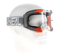 ONeal B-10 Duplex, lunettes de protection Gris/Blanc/Orange Net Gris/Blanc/Orange Net