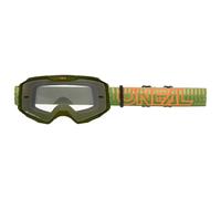 O'Neal Masque VTT B-10 Striped Vert – Lentille Clear