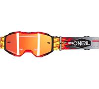 O'Neal Masque VTT B-10 HR Junior – Verres miroir Gris/Rouge/Jaune – Taille unique
