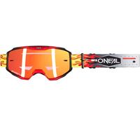 ONeal B-10 HR, lunettes miroirs Taille unique Gris/Rouge/Jaune Rouge Réfléchissant Gris/Rouge/Jaune Rouge Réfléchissant