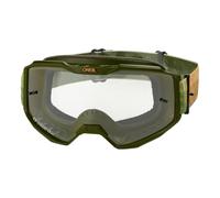O'NEAL B-10 Lunettes à rayures vertes/orange/taille Silver Mirror