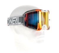 ONeal B-10 Duplex, lunettes miroirs Gris/Blanc/Orange Arc-En-Ciel Réfléchissant Gris/Blanc/Orange Arc-En-Ciel Réfléchissant