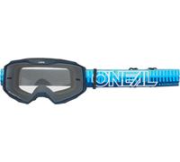 Oneal B-10 STRIPED Clear Lunettes de motocross, bleu