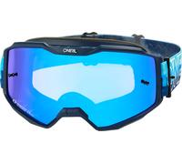 ONeal B-10 Striped S26, lunettes miroirs Taille unique Bleu Clair/Bleu Foncé Bleu Réfléchissant Bleu Clair/Bleu Foncé Bleu Réfléchissant