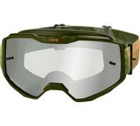 ONeal B-10 Striped S26, lunettes miroirs Taille unique Vert/Orange Argent Réfléchissant Vert/Orange Argent Réfléchissant