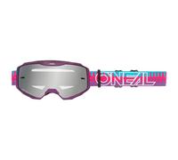 Oneal B-10 Striped Junior Off-road Goggles Violet Silver Mirror Enfants