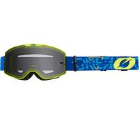 Oneal B-20 Strain V.22 Lunettes de motocross, bleu/jaune, Taille unique
