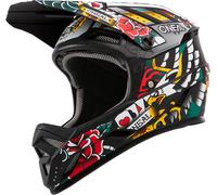 ONeal Backflip Inked, casque de vélo S Mat Noir/Blanc/Rouge/Jaune Mat Noir/Blanc/Rouge/Jaune