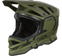 Oneal Blade Polyacrylite Strike Casque de descente, noir-vert, taille L pour homme