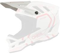 Oneal Blade Polyacrylite Strike Casque Peak, Blanc/Rouge, Taille unique
