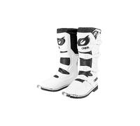 O'NEAL | Bottes Motocross | Enduro Moto | Confort grâce à la manchette intérieure Air-Mesh, boucles réglables, matériel synthétique de haute qualité | Bottes Rider Pro | Adulte | Blanc | Taille 45