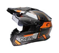 O'NEAL Casque D-SRS Square Noir/Gris/Orange L (59/60 cm) Unisex-Adult