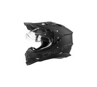O'NEAL | Casque de Moto | Enduro Moto | Ouvertures de Ventilation pour Un Flux d'air et Un Refroidissement Maximum, Coque ABS, Pare-Soleil intégré | Casque Sierra II Flat | Adulte | Noir | Taille XL