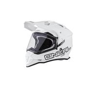 O'NEAL | Casque de Moto | Enduro Motorcycle | Ouvertures de Ventilation pour Un débit d'air et Un Refroidissement Maximum, Coque en ABS | Sierra Helmet Flat V.23 | Adulte, Blanc | Taille XL