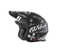 O'NEAL | Casque de Moto | Enduro Street Adventure | Coque extérieure légère en Fibre de Verre, Doublure Amovible et Lavable, Fermeture magnétique | Casque Slat Torment | Adulte | Noir | Taille S