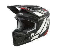 O'NEAL Casque de Motocross 3SRS Vertical Casque Intégral, Noir Blanc, M, 0625-2