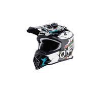 O'NEAL | Casque de Motocross | Enfants | MX Enduro | Norme de sécurité ECE 22.05, aérations pour Une Ventilation et Un Refroidissement optimaux | 2SRS Casque Villian Youth | Blanc | Taille S