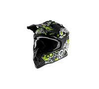 O'NEAL | Casque de Motocross | Enfants | MX Enduro | Norme de sécurité ECE 22.05, aérations pour Une Ventilation et Un Refroidissement optimaux | Casque 2SRS Attack Youth | Noir Néon Jaune | Taille M