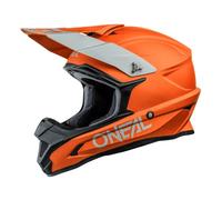 O'NEAL | Casque de Motocross | Moto MX Enduro | Coque ABS, Norme de sécurité ECE 22.05, Ventilations pour Une Ventilation optimaux | Casque 1SRS Solide | Adulte | Orange | Taille L